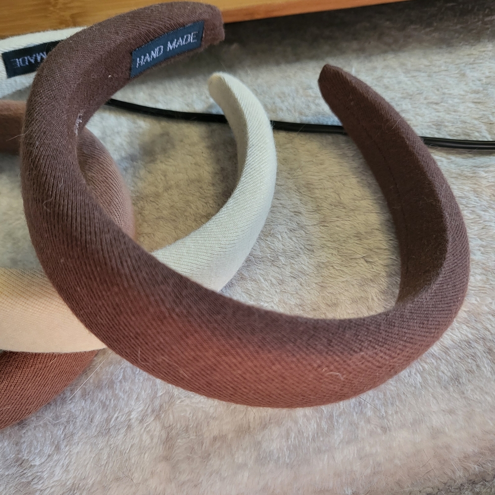 Brown and Cream Handmade Headband
